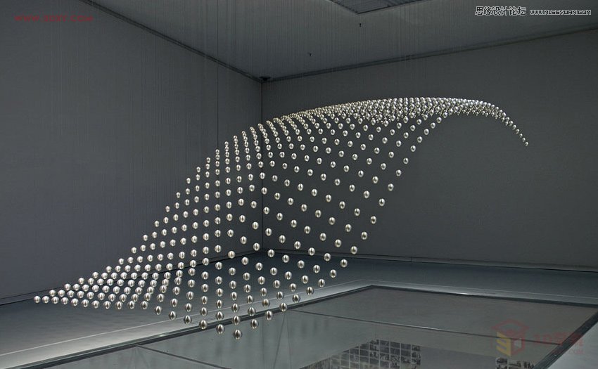 3dmax制作悬浮球体艺术造型雕塑效果