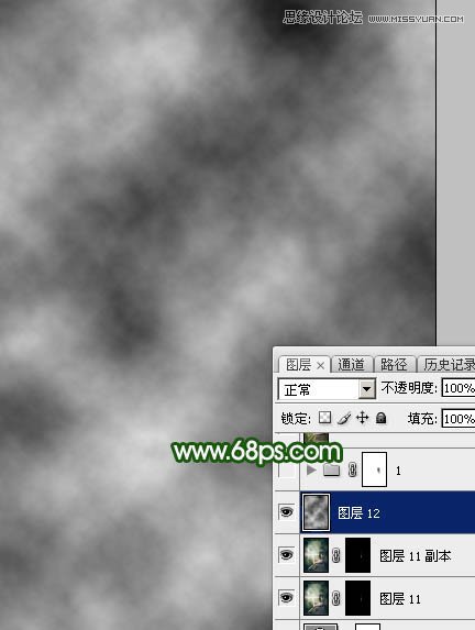 Photoshop调出河边女孩唯美的暴风雨效果