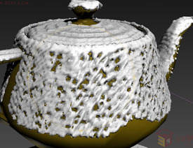 3DMAX中利用粒子流制作积雪效果图