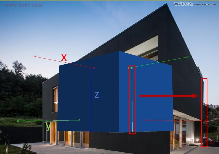3DMAX巧用透视匹配给照片建模