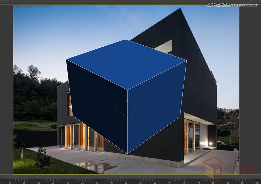 3DMAX巧用透视匹配给照片建模