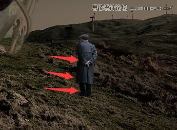 Photoshop合成巨石人脸后期场景效果图