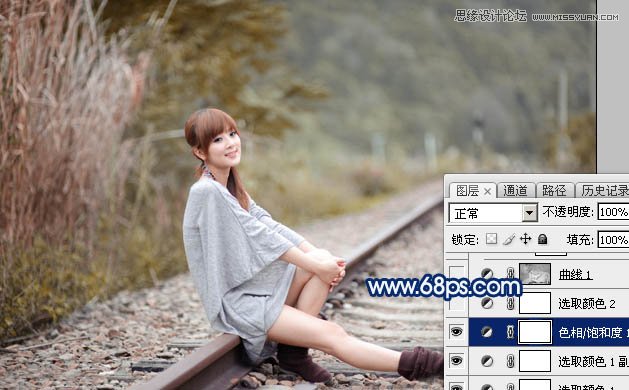 Photoshop调出果子照片冷色逆光效果图