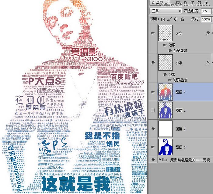 Photoshop合成创意的数字人像效果图