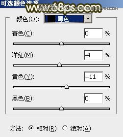 Photoshop调出小路边人像秋季淡黄色调