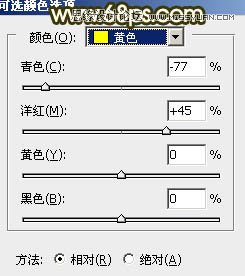 Photoshop调出小路边人像秋季淡黄色调