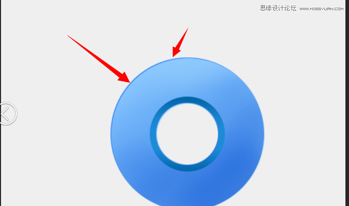 Photoshop绘制蓝色立体风格的QQ浏览器图标