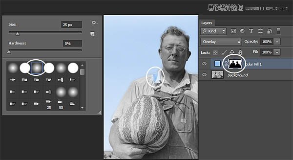 Photoshop快速的给老照片添加真实的颜色
