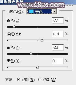 Photoshop调出外景林中女孩梦幻紫色效果