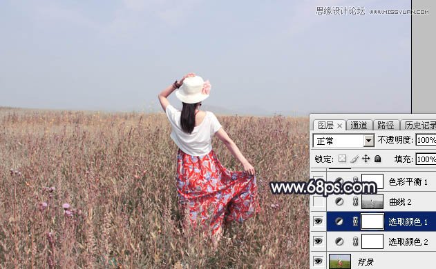 Photoshop调出外景人像唯美逆光效果图