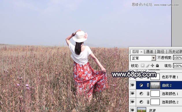 Photoshop调出外景人像唯美逆光效果图