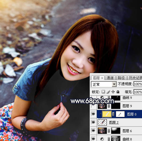 Photoshop԰ŮӻЧͼ