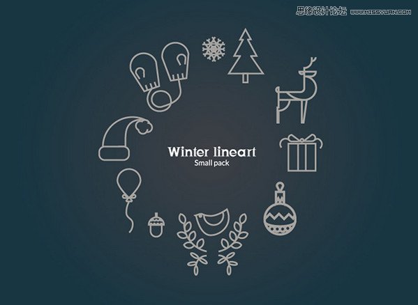 精选以冬季为主题的免费图标设计合集