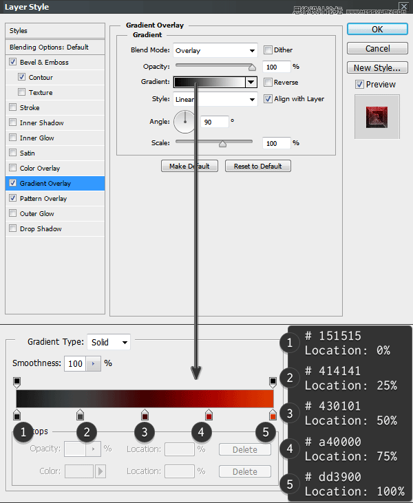 Photoshop制作熔岩效果的3D立体字教程