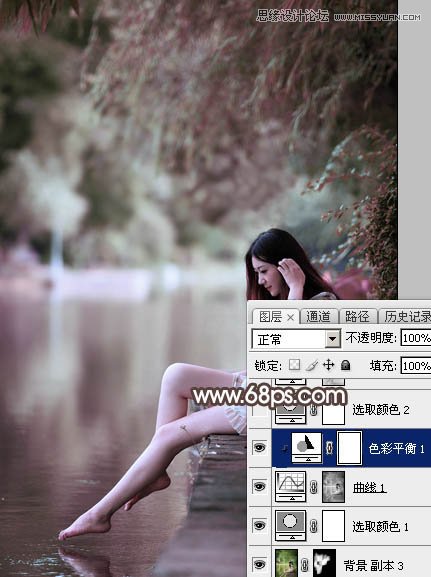 PhotoshopӱŮΨɫЧͼ