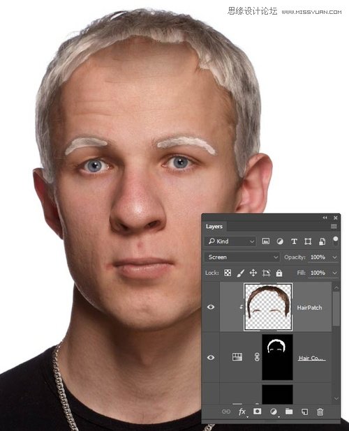 Photoshop快速的把年轻人变成老年人艺术效果