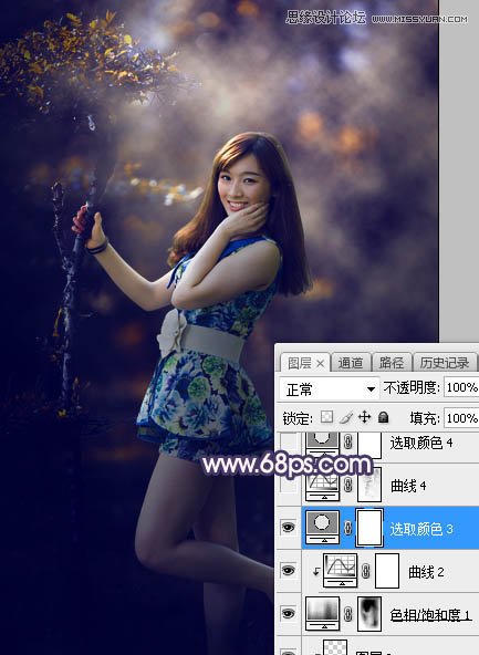 Photoshop调出外景人像橙黄色LOMO效果