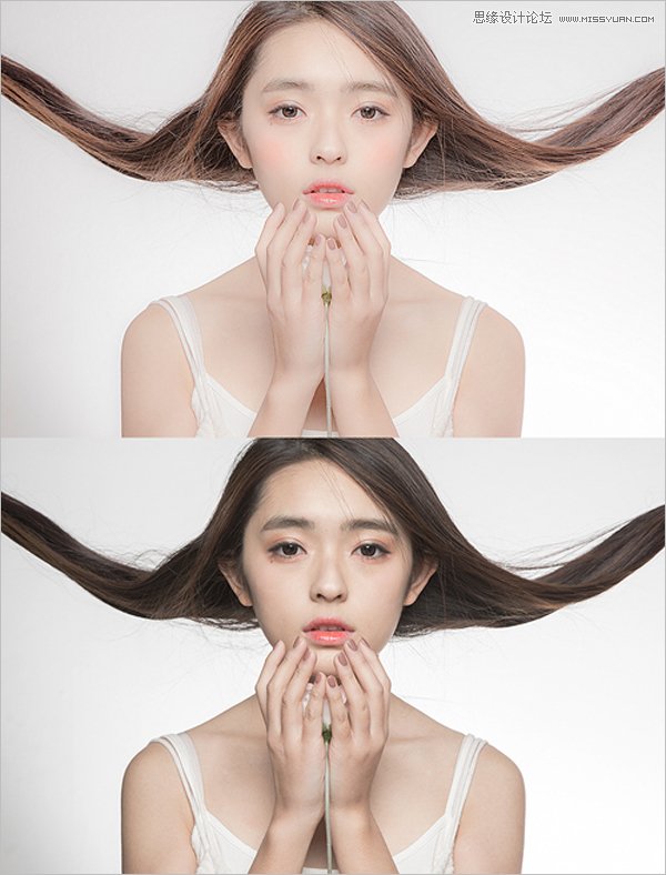 Photoshop调出人像照片粉嫩的肤色效果图
