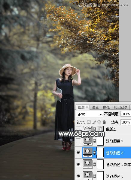 Photoshop调出外景美女人像甜美逆光效果图