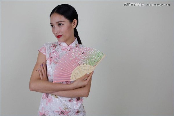 Photoshop制作中国风工笔画美女效果图