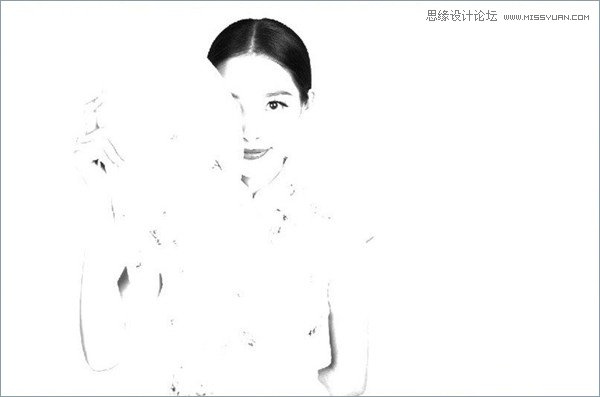 Photoshop制作中国风工笔画美女效果图