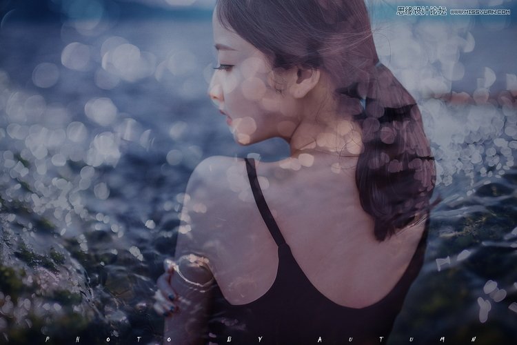 Photoshop调出人像照片暗色电影胶片效果