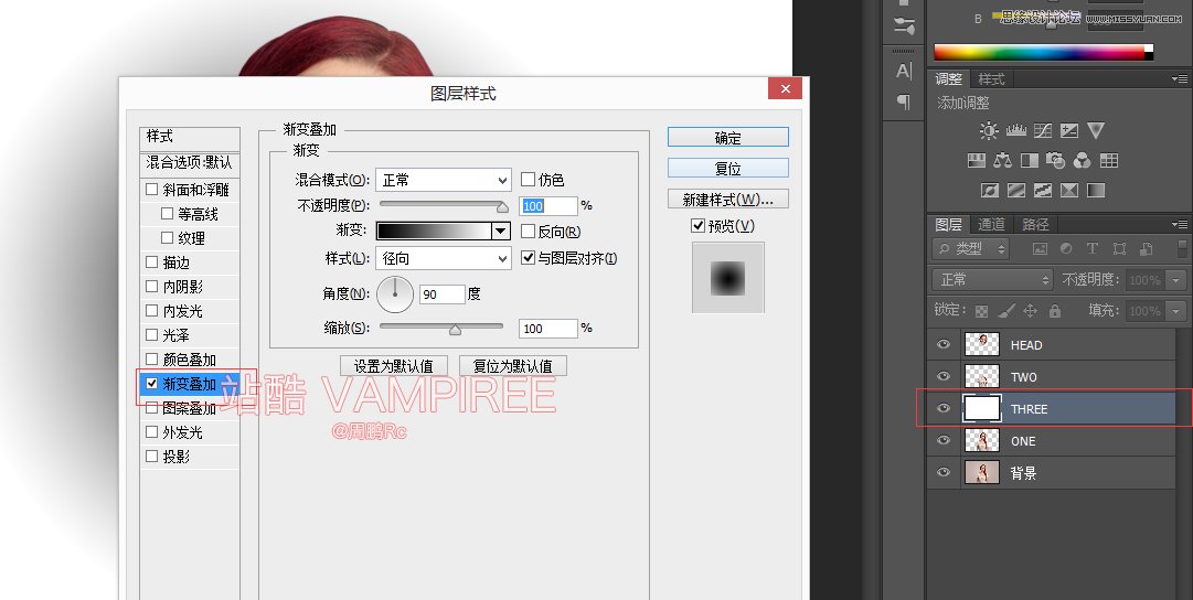 Photoshop快速把普通人像转成大头娃娃效果