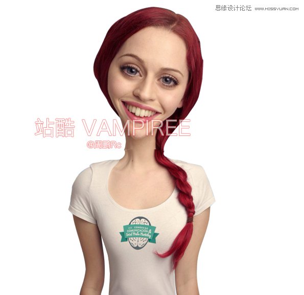 Photoshop快速把普通人像转成大头娃娃效果
