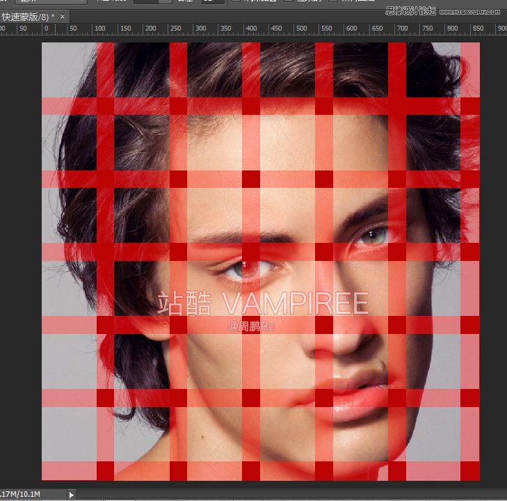 Photoshop制作创意的人像编织艺术效果