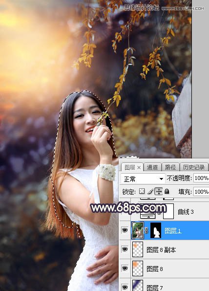 photoshop给人像照片添加唯美的阳光装饰效果 - ps区