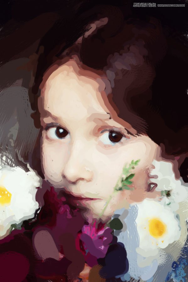 Photoshop制作人像照片油画艺术效果