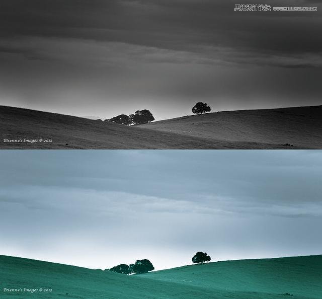 PhotoshopٰѺڰƬɲɫЧ
