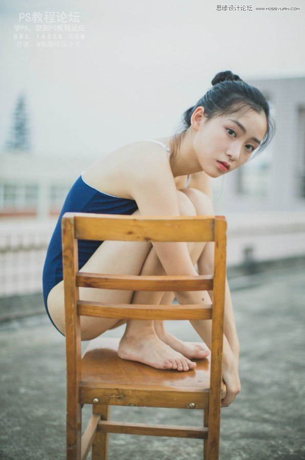 Photoshop调出美女人像照片甜美日系暖色调