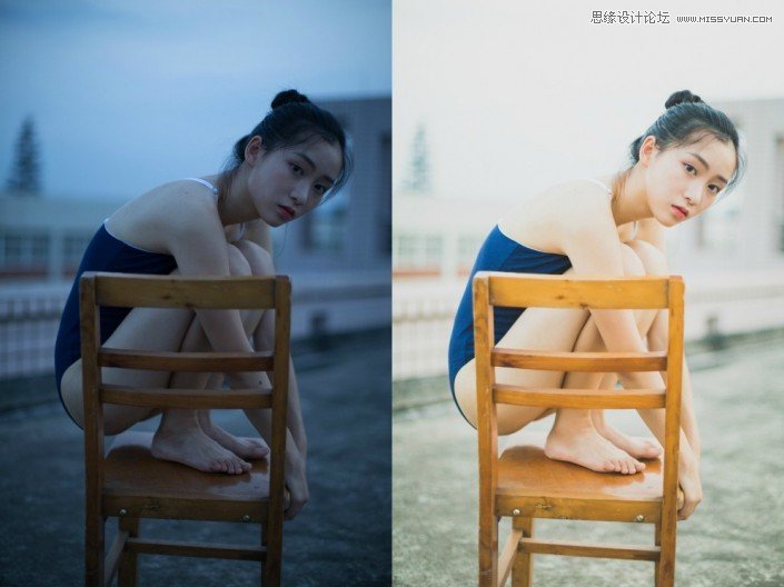Photoshop调出美女人像照片甜美日系暖色调