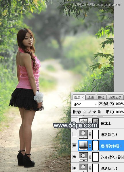 Photoshop调出人像照片唯美的逆光艺术效果