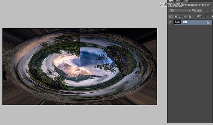 Photoshop创意制作极坐标效果的视觉海报