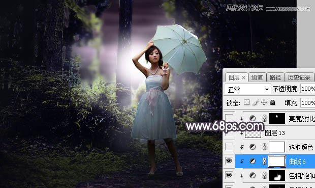 Photoshop调出林中果子照片暗色逆光效果图