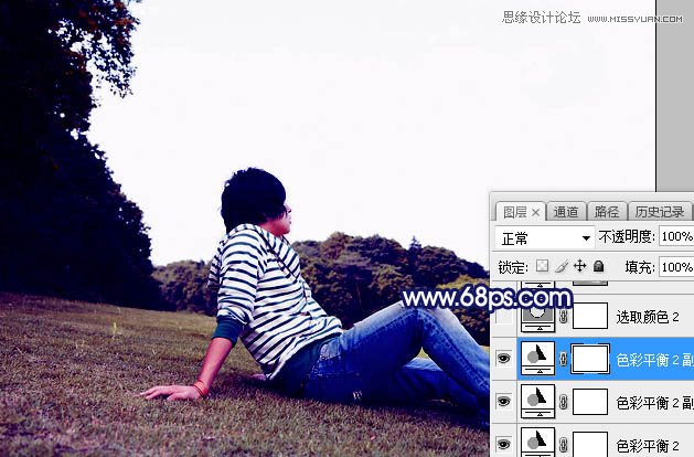 Photoshop给普通的外景照片添加唯美场景