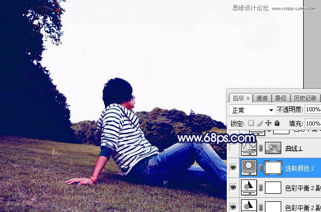Photoshop给普通的外景照片添加唯美场景