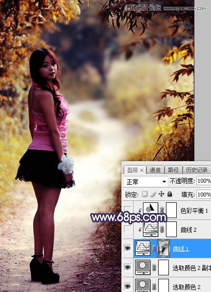Photoshop给人像照片添加暖色高光装饰效果