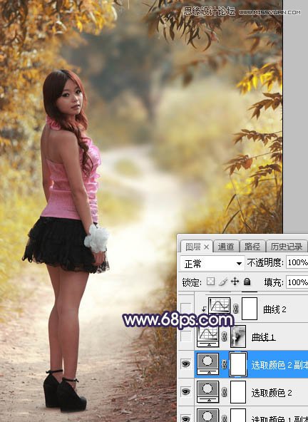 Photoshop给人像照片添加暖色高光装饰效果