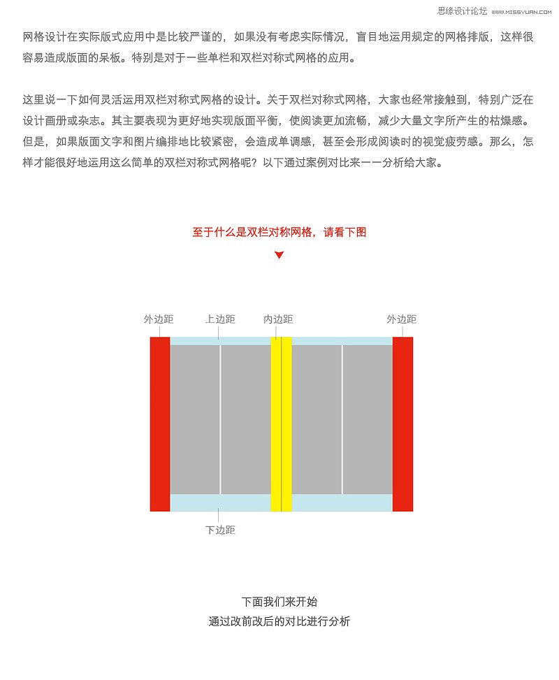 双栏对称式网格也能排出灵活的版式