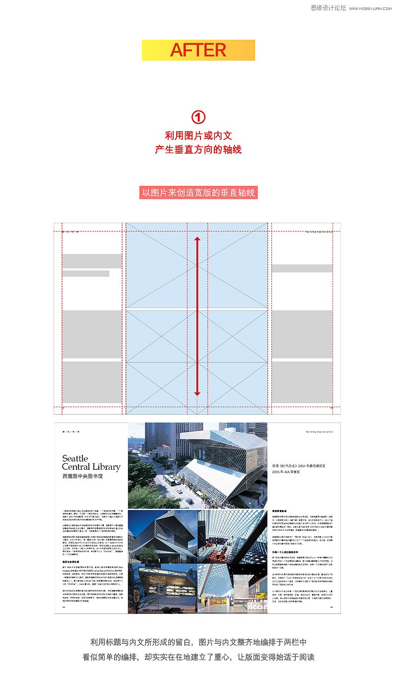 双栏对称式网格也能排出灵活的版式