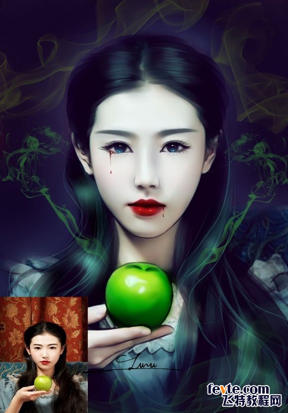 Photoshop񰵺ڷתֻЧ