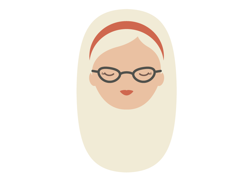 Illustrator绘制扁平化风格的喝咖啡女孩