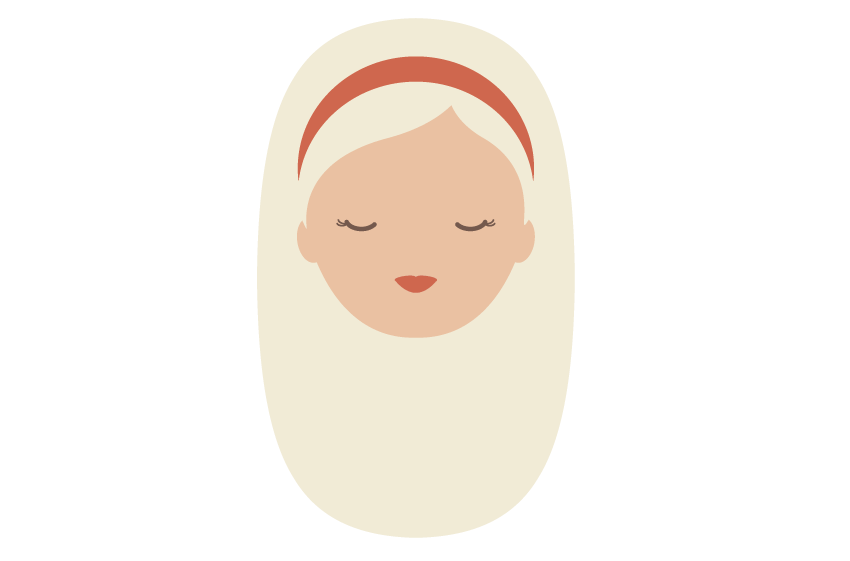 Illustrator绘制扁平化风格的喝咖啡女孩