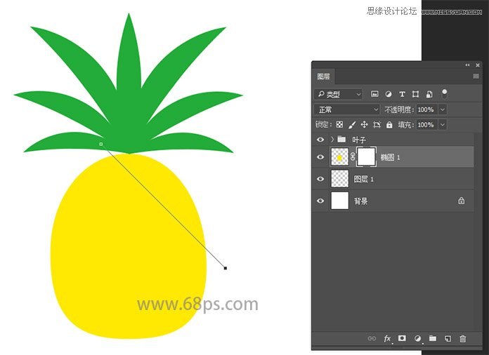 Photoshop制作热带主题风格的插画效果图