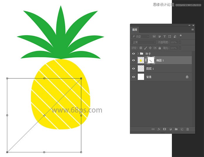 Photoshop制作热带主题风格的插画效果图