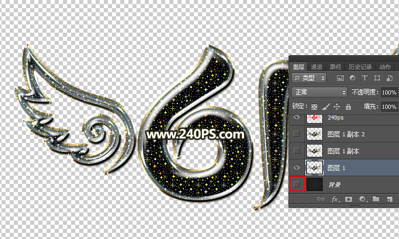 Photoshop制作金色大气的儿童节立体字教程