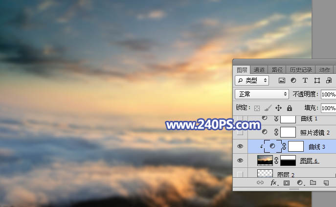 Photoshop合成在云端施法的梦幻天使